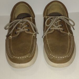 Margaritaville Tan Leather Boat Shoes